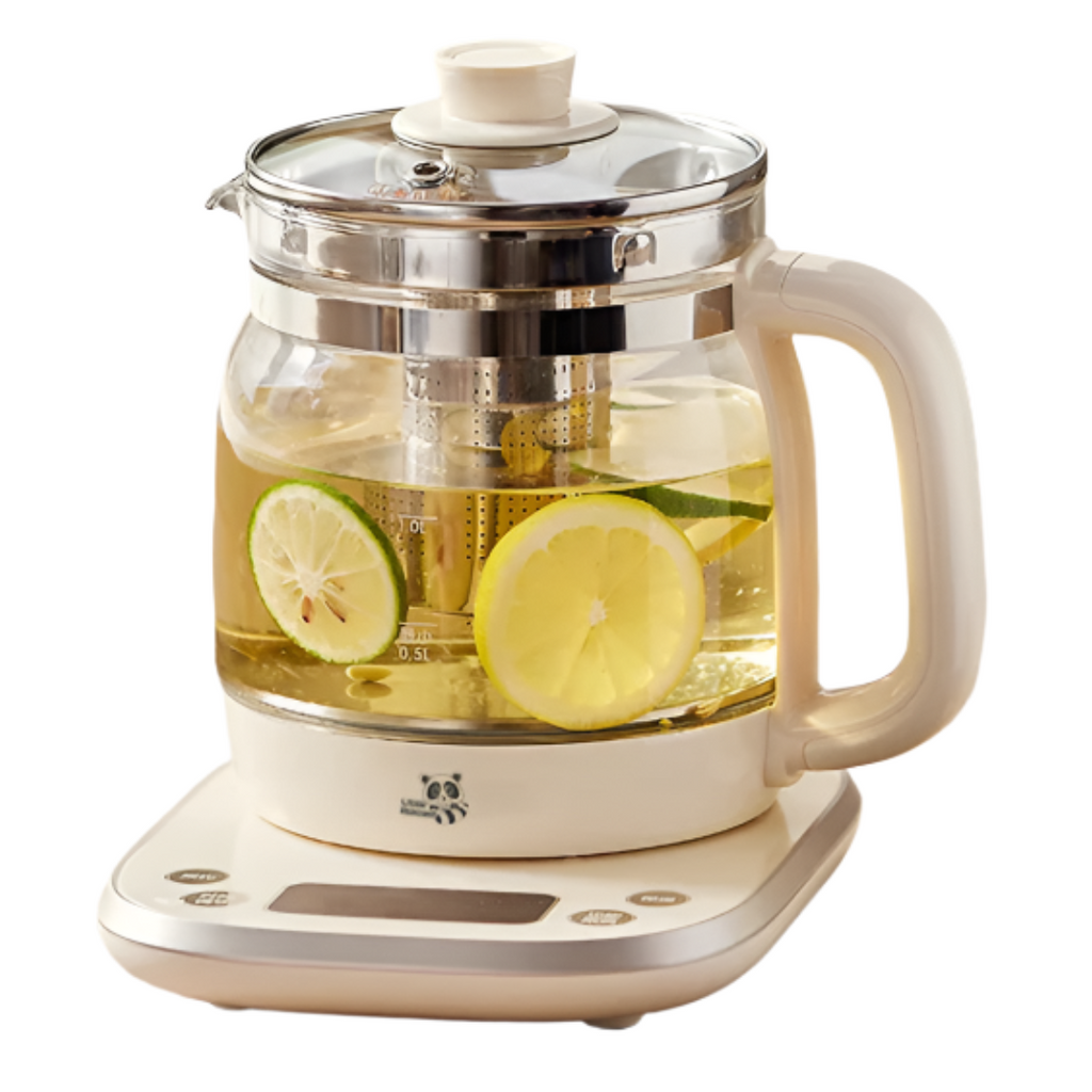 小浣熊 YSH-E15W7 1.5L多功能可拆卸茶篮恒温电水壶养生壶 米色