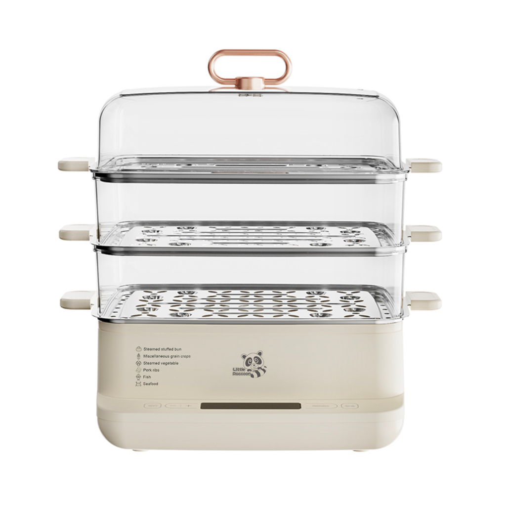 小浣熊 DZG-CA2G2 三层智能电蒸锅