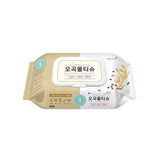 韩国原产燕麦湿纸巾 100抽 Oat Meal Wet Wipes Cap Type