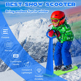 带手柄的 1 人雪地滑板车 - 蓝色 1-Rider Snow Scooter with Grip Handle-Blue