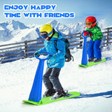 带手柄的 1 人雪地滑板车 - 蓝色 1-Rider Snow Scooter with Grip Handle-Blue