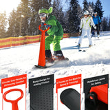 带手柄的 1 人雪地滑板车 - 红色 1-Rider Snow Scooter with Grip Handle-Red