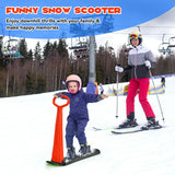 带手柄的 1 人雪地滑板车 - 红色 1-Rider Snow Scooter with Grip Handle-Red