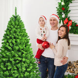 雪绒人造圣诞树带金属支架 - 7.5' Snow Flocked Artificial Christmas Tree with Metal Stand-7.5'