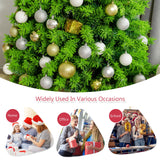 雪绒人造圣诞树带金属支架 - 7.5' Snow Flocked Artificial Christmas Tree with Metal Stand-7.5'