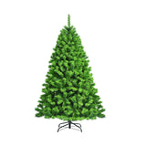 雪绒人造圣诞树带金属支架 - 7.5' Snow Flocked Artificial Christmas Tree with Metal Stand-7.5'