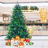 带 APP 控制 LED 灯的预亮人造铰链圣诞树 - 8 英尺 Pre-lit Artificial Hinged Christmas Tree with APP Controlled LED Lights-8'