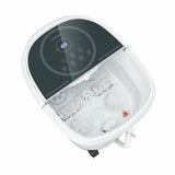 带 3 角度淋浴和电动滚轮的足部水疗浴缸按摩器 - 灰色 Foot Spa Bath Massager with 3-Angle Shower and Motorized Rollers-Gray