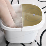 足部水疗按摩器带 3 角度淋浴和电动滚轮-咖啡 Foot Spa Bath Massager with 3-Angle Shower and Motorized Rollers-Coffee