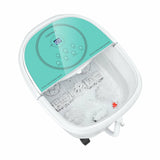 带 3 角度淋浴和电动滚轮的足部水疗浴缸按摩器 - 绿色 Foot Spa Bath Massager with 3-Angle Shower and Motorized Rollers-Green