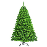 雪花人造圣诞树带金属支架 - 6.5' Snow Flocked Artificial Christmas Tree with Metal Stand-6.5'