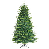 带 APP 控制 LED 灯的预亮人造铰链圣诞树 - 7 英尺 Pre-lit Artificial Hinged Christmas Tree with APP Controlled LED Lights-7'