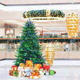 带 APP 控制 LED 灯的预亮人造铰链圣诞树 - 6 英尺 Pre-lit Artificial Hinged Christmas Tree with APP Controlled LED Lights-6'