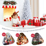 细长人造圣诞铅笔树，带 PVC 针和折叠金属支架 - 5 英尺 Slim Artificial Christmas Pencil Tree with PVC Needles and Folding Metal Stand-5'