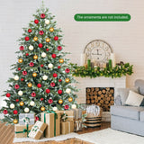 7 英尺人造圣诞树，带 1260 个混合 PE 和 PVC 尖头 7 Feet Artificial Christmas Tree with 1260 Mixed PE and PVC Tips