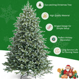 7 英尺人造圣诞树，带 1260 个混合 PE 和 PVC 尖头 7 Feet Artificial Christmas Tree with 1260 Mixed PE and PVC Tips