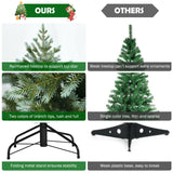 7 英尺人造圣诞树，带 1260 个混合 PE 和 PVC 尖头 7 Feet Artificial Christmas Tree with 1260 Mixed PE and PVC Tips