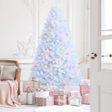 8 英尺人造圣诞树，带 1636 个彩虹色树枝尖 8 Feet Artificial Christmas Tree with 1636 Iridescent Branch Tips