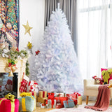 8 英尺人造圣诞树，带 1636 个彩虹色树枝尖 8 Feet Artificial Christmas Tree with 1636 Iridescent Branch Tips