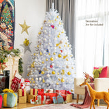 8 英尺人造圣诞树，带 1636 个彩虹色树枝尖 8 Feet Artificial Christmas Tree with 1636 Iridescent Branch Tips