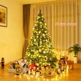 优质人造铰链 PVC 圣诞树，带金属支架 6 英尺 Premium Artificial Hinged PVC Christmas Tree with Metal Stand-6 ft