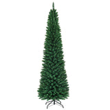 PVC 人造细铅笔圣诞树 - 8 英尺 PVC Artificial Slim Pencil Christmas Tree-8 Feet