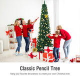 PVC 人造细铅笔圣诞树 - 8 英尺 PVC Artificial Slim Pencil Christmas Tree-8 Feet