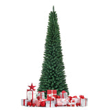 PVC 人造细铅笔圣诞树 - 7 英尺 PVC Artificial Slim Pencil Christmas Tree-7'