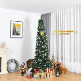 PVC 人造细铅笔圣诞树 - 7 英尺 PVC Artificial Slim Pencil Christmas Tree-7'