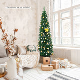 PVC 人造细铅笔圣诞树 - 6' PVC Artificial Slim Pencil Christmas Tree-6'