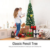 PVC 人造细铅笔圣诞树 - 6' PVC Artificial Slim Pencil Christmas Tree-6'