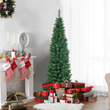 PVC 人造细铅笔圣诞树 - 5' PVC Artificial Slim Pencil Christmas Tree-5'