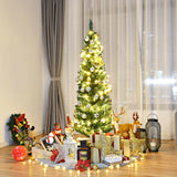 PVC 人造细铅笔圣诞树 - 5' PVC Artificial Slim Pencil Christmas Tree-5'