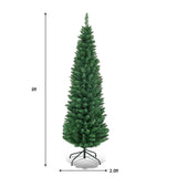 PVC 人造细铅笔圣诞树 - 5' PVC Artificial Slim Pencil Christmas Tree-5'