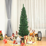 PVC 人造细铅笔圣诞树 - 5' PVC Artificial Slim Pencil Christmas Tree-5'