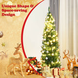 PVC 人造细铅笔圣诞树 - 5' PVC Artificial Slim Pencil Christmas Tree-5'