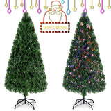 光纤人造 PVC 圣诞树 - 6 英尺 Fiber Optic Artificial PVC Christmas Tree-6 ft