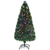 光纤人造 PVC 圣诞树 - 6 英尺 Fiber Optic Artificial PVC Christmas Tree-6 ft