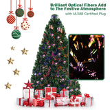 光纤人造 PVC 圣诞树 - 6 英尺 Fiber Optic Artificial PVC Christmas Tree-6 ft