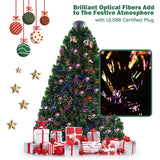 3/4/5 英尺人造预亮光纤 PVC 圣诞树 - 4 英尺 3/4/5 Feet Artificial Pre-Lit Fiber Optic PVC Christmas Tree-4 ft