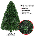 3/4/5 英尺人造预亮光纤 PVC 圣诞树 - 4 英尺 3/4/5 Feet Artificial Pre-Lit Fiber Optic PVC Christmas Tree-4 ft