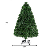 3/4/5 英尺人造预亮光纤 PVC 圣诞树 - 4 英尺 3/4/5 Feet Artificial Pre-Lit Fiber Optic PVC Christmas Tree-4 ft