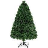 3/4/5 英尺人造预亮光纤 PVC 圣诞树 - 4 英尺 3/4/5 Feet Artificial Pre-Lit Fiber Optic PVC Christmas Tree-4 ft