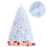 6 英尺人造圣诞树，树枝尖端呈彩虹色 6 Feet Artificial Christmas Tree with Iridescent Branch Tips