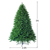 5 英尺人造杉木圣诞树，带 600 个树枝尖 5 Feet Artificial Fir Christmas Tree with 600 Branch Tips