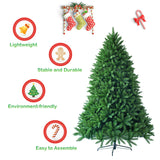 5 英尺人造杉木圣诞树，带 600 个树枝尖 5 Feet Artificial Fir Christmas Tree with 600 Branch Tips