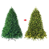 带 LED 灯的优质铰接人造杉木圣诞树 - 6 英尺 Premium Hinged Artificial Fir Christmas Tree with LED Lights-6 ft