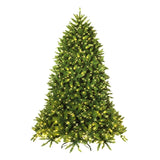 带 LED 灯的优质铰接人造杉木圣诞树 - 6 英尺 Premium Hinged Artificial Fir Christmas Tree with LED Lights-6 ft