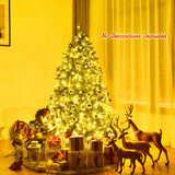 带 LED 灯的优质铰接人造杉木圣诞树 - 5 英尺 Premium Hinged Artificial Fir Christmas Tree with LED Lights-5 ft