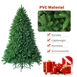 6 英尺不发光人造圣诞树，带 1250 个树枝尖 6 Feet Unlit Artificial Christmas Tree with 1250 Branch Tips